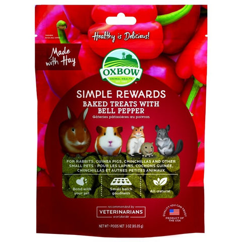 OXBOW Simple Rewards Baked Treats with Bell Pepper 85g