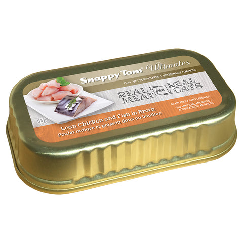 Snappy Tom: Lean Chicken & Fish in Broth 85GM | Cat
