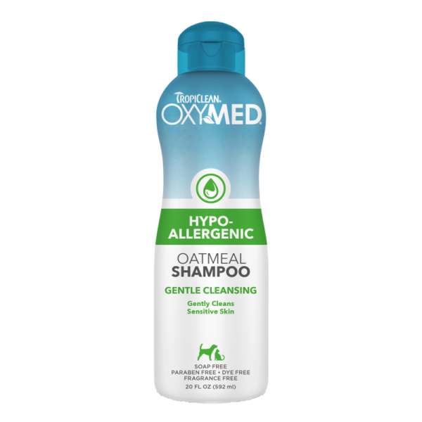 TropiClean OxyMed Hypoallergenic Oatmeal Shampoo 20 oz