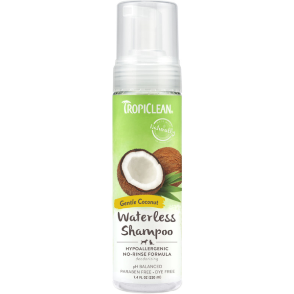 TropiClean Waterless Shampoo Hypoalrgnc Gentl Coconut 7.4 oz