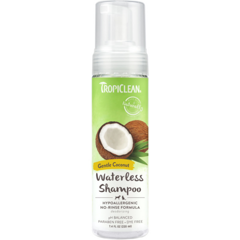 TropiClean Waterless Shampoo Hypoalrgnc Gentl Coconut 7.4 oz
