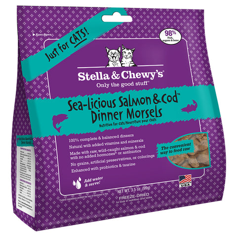 STELLA & CHEWY'S SEA-LISCIOUS SALMON & COD DINNER MORSELS CAT