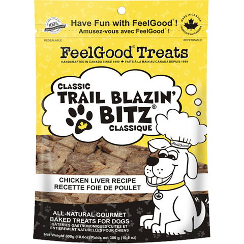 FEEL GOOD : CLASSIC TRAIL BLAZIN' BITZ CHICKEN LIVER 10.2OZ