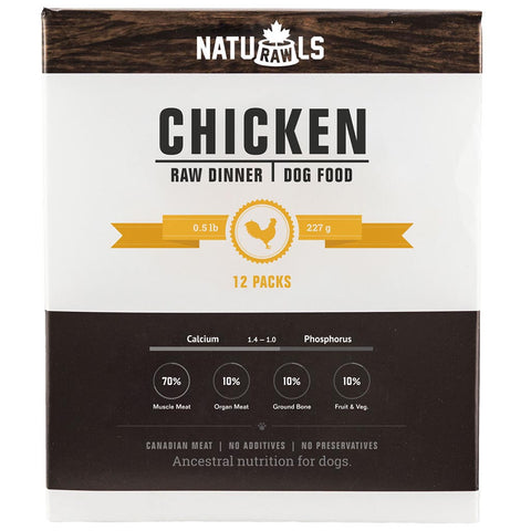 NATURAWLS: Frozen - Raw Chicken & Veggie 12/227GM