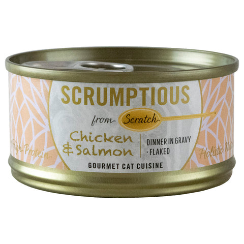 SCRUMPTIOUS : CHICKEN & SALMON 2.8OZ CAT