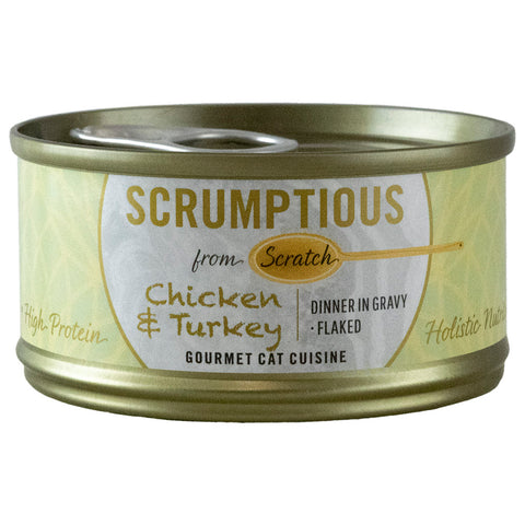 SCRUMPTIOUS : CHICKEN & TURKEY 2.8OZ CAT