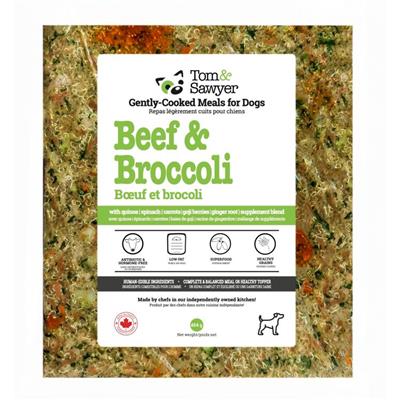 Tom&Sawyer Dog Gently Cooked Beef & Broccoli 454g