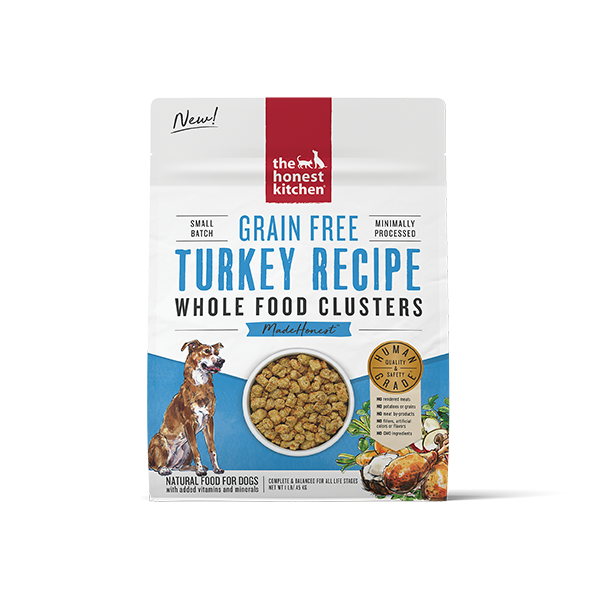 Honest Kitchen Dog GF Whole Food Clusters Turkey