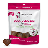 Shameless Pets Dog Soft Baked Treats Duck Duck Beet 6 oz