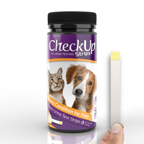 CheckUp Dog/Cat Testing Strips Kidney Condition Detection 50pk