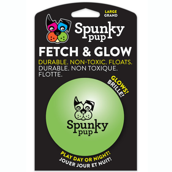 Spunky Pup Fetch & Glow Ball LG