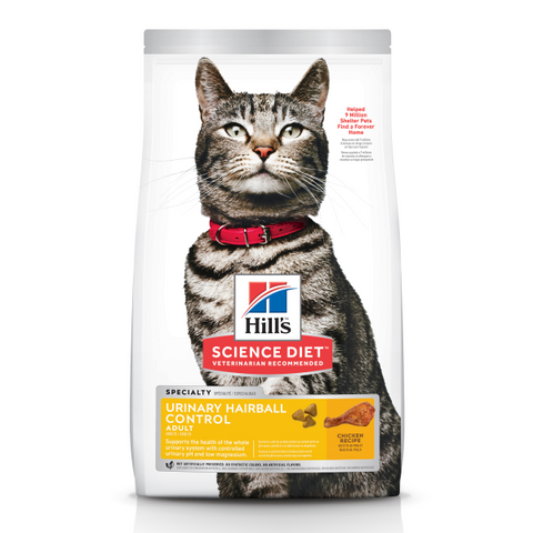 Hill's Science Diet Cat Adult Urinary&Hairbl Ctrl Chk 3.5lb