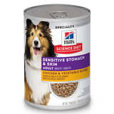 Hill's Science Diet Dog Adult SnstvStm&Sk Chk Entr 12.8oz