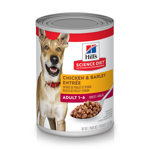 Hill's Science Diet Dog Adult Chicken&Barley Entree 13 oz