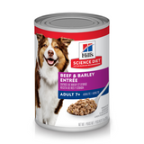 Hill's Science Diet Dog Adult 7+ Beef&Barley Entree 13 oz