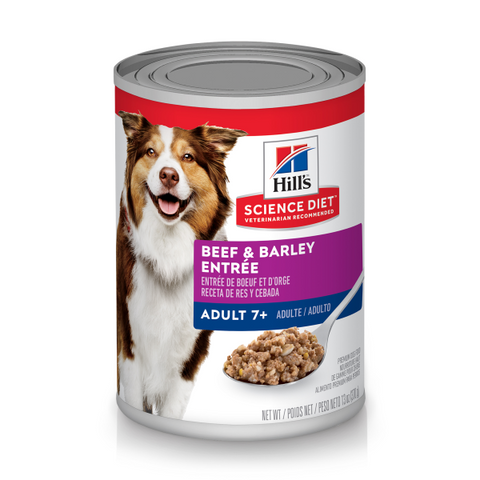 Hill's Science Diet Dog Adult 7+ Beef&Barley Entree 13 oz