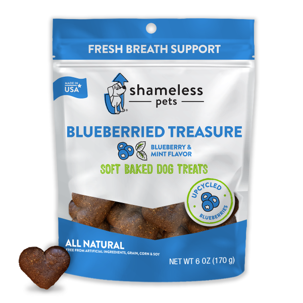 Shameless Pets Dog Soft Baked Treats Blueberried Treasure 6 oz