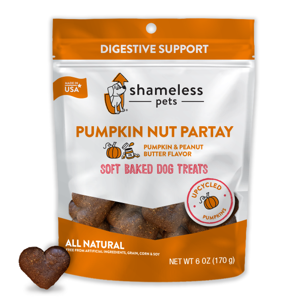 Shameless Pets Dog Soft Baked Treats Pumpkin Nut Par-Tay 6 oz
