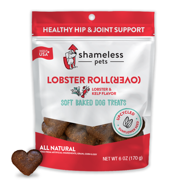 Shameless Pets Dog Soft Baked Treats Lobster Rollover 6 oz