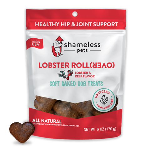 Shameless Pets Dog Soft Baked Treats Lobster Rollover 6 oz