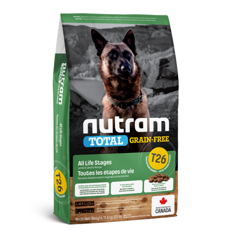 Nutram 3.0 Total GF Dog T26 Lamb & Lentils