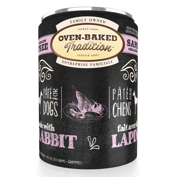 Oven-Baked Tradition Dog Adult Rabbit Pate 12.5oz