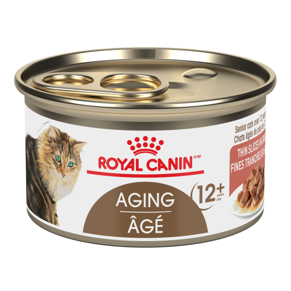 ROYAL CANIN CAN: AGING 12+ THIN SLICES IN GRAVY CAT 24/CASE