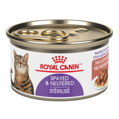 ROYAL CANIN CAN: SPAYED/NEUTERED THIN SLICES IN GRAVY CAT 24/CASE