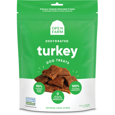 Open Farm Dog Dehydrated Turkey Treats 4.5 oz