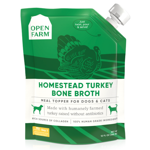 Open Farm Dog/Cat Turkey Bone Broth Topper