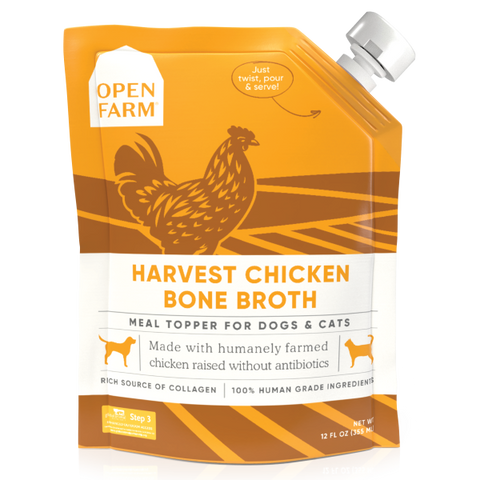 Open Farm Dog/Cat Chicken Bone Broth Topper