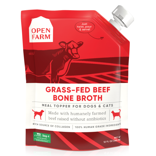 Open Farm Dog/Cat Grass-Fed Beef Bone Broth Topper