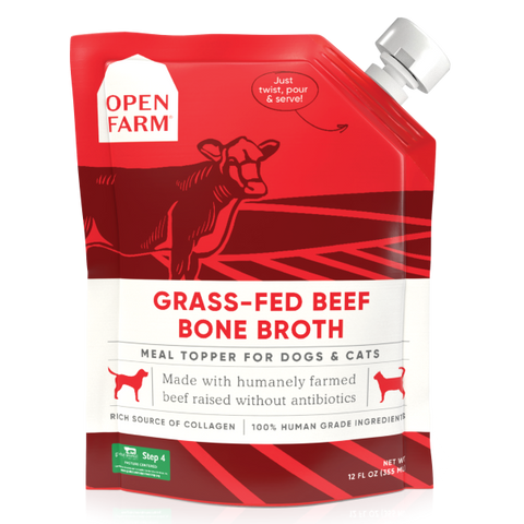 Open Farm Dog/Cat Grass-Fed Beef Bone Broth Topper