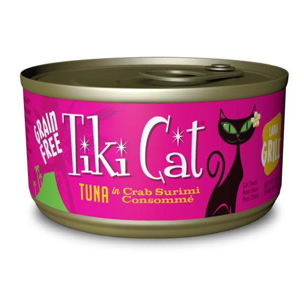 Tiki Cat Hawaiian Grill GF Lanai Tuna Crab Surimi 2.8 oz