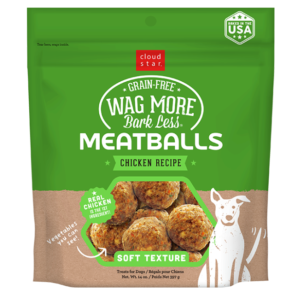 Cloud Star Wag More Bark Less Meatballs - Chicken Recipe
