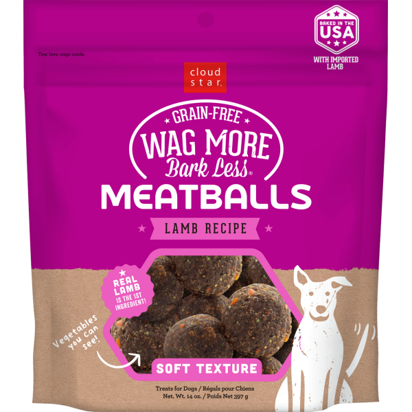 Cloud Star Wag More Bark Less Meatballs - Lamb Recipe