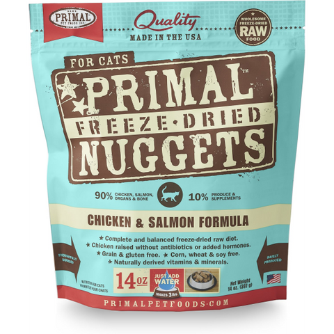 PRIMAL CAT FREEZE DRIED CHICKEN AND SALMON