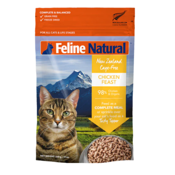 FELINE NATURAL CHICKEN FEAST FREEZE-DRIED RAW CAT FOOD
