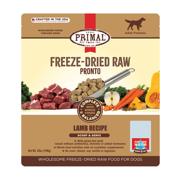 PRIMAL - Canine Lamb Formula Freeze Dried Pronto