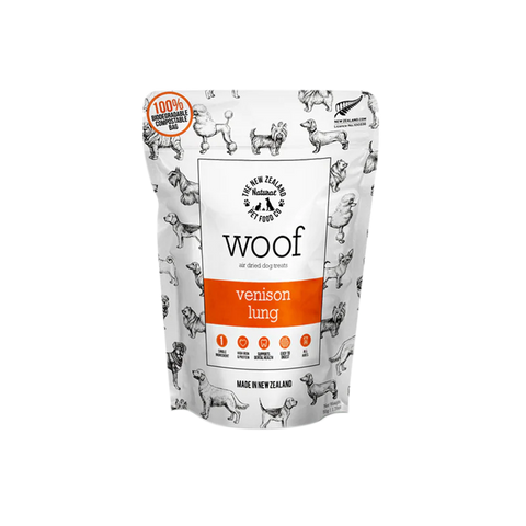 NZ Natural Pet Food Co- Woof - Venison Lung Treat 50g