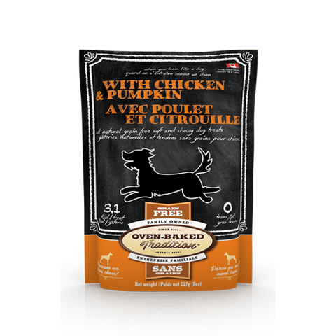 Oven-Baked Tradition Dog GF Treat Chicken/Pumpkin 8 oz