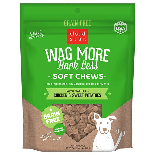 Cloud Star Wag More Bark Less Soft & Chewy - Chicken & Sweet Potatoes 5oz
