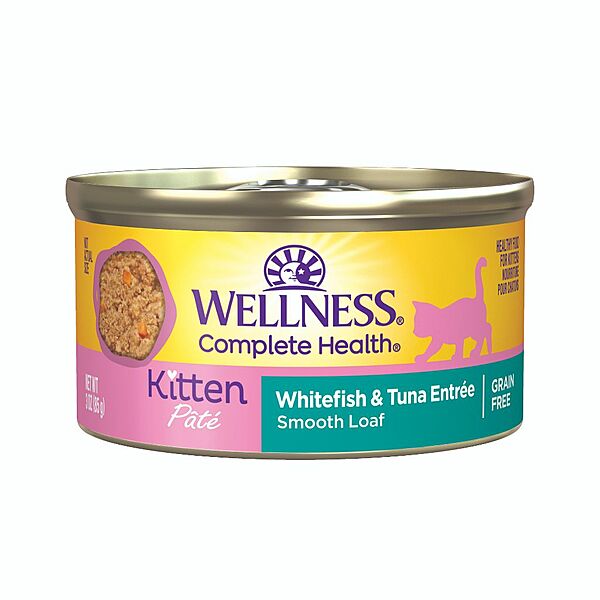 WELLNESS CAN: KITTEN  WHITEFISH & TUNA FORMULA CAT