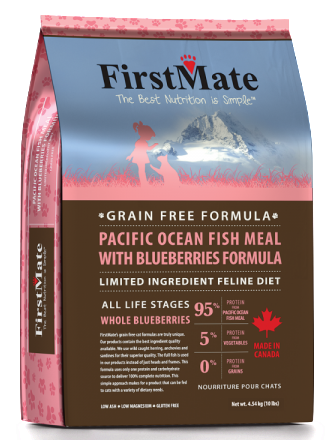 FIRSTMATE PACIFIC OCEAN FISH MEAL WITH BLUEBERRIES FORMULA CAT