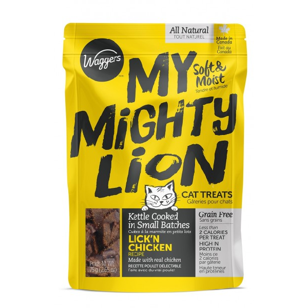 MY MIGHY LION LICK'N CHICKEN GRAIN FREE CAT TREATS